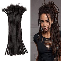 Teresa Small 0.4cm and Medium 0.8cm Width18 Inch 70 Strands100% Human Hair Dreadlock Extensions for Men/Women/Kids 0.4cm Width Full Hand-made Permanent Dread Loc Extensions Human Hair Can be Dyed and Bleached,From JiaJia Hair