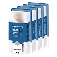 Amazon Basics Cotton Swabs 2000 Count 4 Packs Of 500