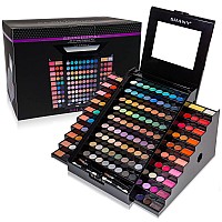 Shany Elevated Essentials Makeup Set Allinone Makeup Kit With 72 Eyeshadows 28 Lip Colors 18 Gel Eyeliners 10 Blushes 1