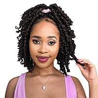 The Bohobabe Pretwisted Passion Twist Crochet Hair 8 Inch Short Prelooped Crochet Passion Twist Braiding Hair 8 Packs 4