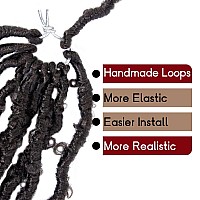 30 Inch Light Weight Butterfly Locs Crochet Hair 8 Packs Long Brown Distressed Butterfly Faux Locs Crochet Hair 4