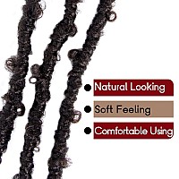 30 Inch Light Weight Butterfly Locs Crochet Hair 8 Packs Long Brown Distressed Butterfly Faux Locs Crochet Hair 4