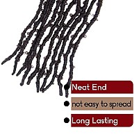 30 Inch Light Weight Butterfly Locs Crochet Hair 8 Packs Long Brown Distressed Butterfly Faux Locs Crochet Hair 4