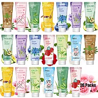 20 Pack Hand Cream Gift Set for Women, Gifts for Women,Teacher Appreciation Gifts,Hand Lotion for Dry Cracked Hands,With Vitamin E,Natural Plant Fragrance Hand Lotion Travel Size Mini Lotion Bulk