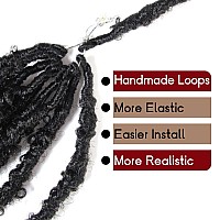 30 Inch Light Weight Butterfly Locs Crochet Hair 8 Packs Long Black Distressed Butterfly Faux Locs Crochet Hair 1B