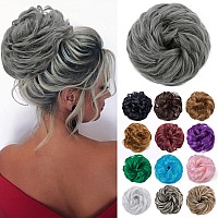 Benehair Messy Bun Hair Piece Thick Scrunchy Updo Hair Pieces For Women Wavy Hair Bun Scrunchies Donut Chignon Hairpiece With El