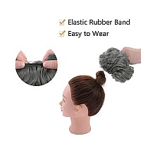 Benehair Messy Bun Hair Piece Thick Scrunchy Updo Hair Pieces For Women Wavy Hair Bun Scrunchies Donut Chignon Hairpiece With El