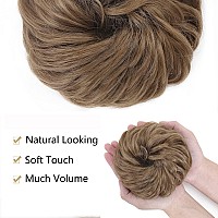 Benehair Messy Bun Hair Piece Thick Scrunchy Updo Hair Pieces For Women Wavy Hair Bun Scrunchies Donut Chignon Hairpiece With El