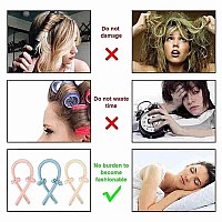 Heatless Hair Curlers for Long Hair Overnight No Heat Silk Curlers Headband To Sleep In Heatless Curling Rod Headband Soft Foam Hair Rollers Curling Ribbon and Flexible Rods for Natural Hair with Clip