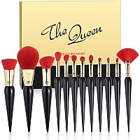 Ducare Makeup Brushes 12Pcs The Queen Series Makeup Brush Set Premium Gifts Kabuki Foundation Blending Face Powder Blush Conceal