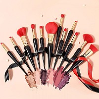 Ducare Makeup Brushes 12Pcs The Queen Series Makeup Brush Set Premium Gifts Kabuki Foundation Blending Face Powder Blush Conceal