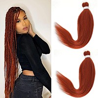 Leeven Long Pre Stretched Braiding Hair 26 Inch 2 Packs Braiding Hair Extensions Professional Synthetic Fiber Crochet Twist Brai