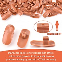 Mekk Practice Hand For Acrylic Nails Flexible Nail Practice Hand Never Fall Off Nail Trainning Hand Kits Nail Tech Must Haves Wi