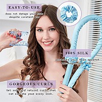 Heatless Curling Rod Silk Headband No Heat Curls Rollers Curlers With Ribbons Sleeping Soft Wave Hair Curler Diy Hair Styling