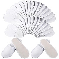 Geyoga 30 Pairs Spa Slippers Disposable Slippers Non Slip Unisex Closed Toe Disposable Slippers For Home Spa Travel Hotel Massag