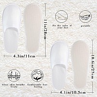 Geyoga 30 Pairs Spa Slippers Disposable Slippers Non Slip Unisex Closed Toe Disposable Slippers For Home Spa Travel Hotel Massag