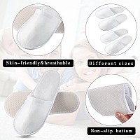 Geyoga 30 Pairs Spa Slippers Disposable Slippers Non Slip Unisex Closed Toe Disposable Slippers For Home Spa Travel Hotel Massag