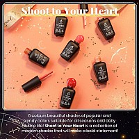 Beetles Fall Gel Nail Polish Set 6 Colors Shoot To Your Heart Collection Popular Nude Maroon Neutral Brown Gel Nail Polish Fall