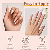 beetles Gel Polish Set- 6 Colors Transparent Jelly Gel Milky White Sheer Pink Nude Gel Ultimate Monochrome Collection Soak off U V Gel Nail Polish Salon DIY Gel Nail Kit Nails Gift for Women