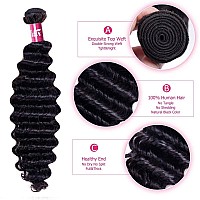 Odir Brazilian Deep Wave Human Hair 1 Bundle Unprocessed 9A Brazilian Deep Wave Virgin Human Hair Weave Bundles Deep Curly Hair