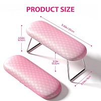 Aoraem Nail Arm Rest Microfiber Leather Manicure Hand Pillow Professional Nail Rest Cushion Table Desk Station For Salon Use P