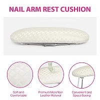 Aoraem Nail Arm Rest Cushion Nail Hand Cushion Microfiber Leather Manicure Hand Pillow Stand Professional Nail Rest Table Desk