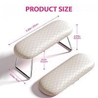 Aoraem Nail Arm Rest Cushion Nail Hand Cushion Microfiber Leather Manicure Hand Pillow Stand Professional Nail Rest Table Desk