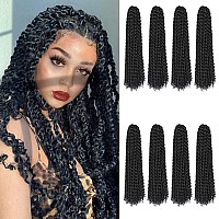 8 Packs Passion Twist Hair 22 Inch Passion Twist Crochet Hair For Black Women Water Wave Crochet Braiding Hair Extensions 22 In