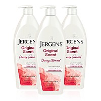 Jergens Original Scent Body Lotion Dry Skin Moisturizer With Hydralucence Blend And Cherry Almond Essence For Long Lasting Ski