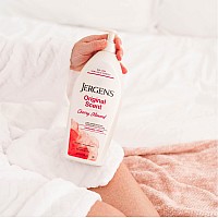 Jergens Original Scent Body Lotion Dry Skin Moisturizer With Hydralucence Blend And Cherry Almond Essence For Long Lasting Ski