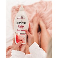 Jergens Original Scent Body Lotion Dry Skin Moisturizer With Hydralucence Blend And Cherry Almond Essence For Long Lasting Ski