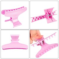 Ondder 12 Pack Butterfly Hair Clamps Clips Hair Claw Clips Salon Pro Section Clip For Styling Sectioning Cutting Coloring Hair C