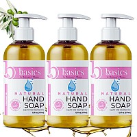 Brittanies Thyme Basics Natural Olive Oil Hand Soap Unscented 12 Fl Oz Pack Of 3 Cruelty Free Vegan No Synthetic Additi