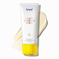 Supergoop Glowscreen Body Spf 40 Pa 34 Fl Oz Body Lotion Broad Spectrum Sunscreen With Subtle Shimmer Adds Instant G