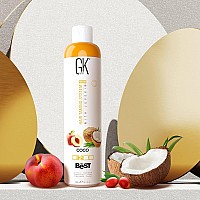 GK HAIR Global Keratin The Best COCO (10.1 Fl Oz/300ml) Smoothing Keratin Hair Treatment - Professional Brazilian Complex Blowout Straightening For Silky Smooth & Frizz Free Hair