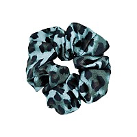 Sufermoe 6 Pcs Satin Silk Hair Scrunchies For Women And Girls 45 Inch Leopard Color