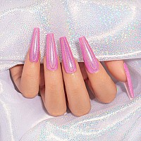 Rarjsm Holographic Gel Nail Polish Set 3Pcs Rose Gold Silver Gorgeous Glossy Soak Off Nail Gel With Glitter Mermaid Unicorn Effe