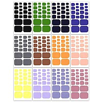 Wokoto 20 Sheets Full Wraps Solid Color Toe Nail Polish Strips Selfadhesive Nail Art Stickers Decals Manicure Decoration Kit Wi