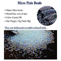 4 Colors Caviar Beads Nail Crystals Micro Pixie Beads Multicolor Glass Pixie Crystals For 3D Nail Art Diy Charms Decorations Cr