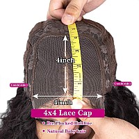 Water Wave 4X4 Lace Frontal Human Hair Wigs Pre Plucked Glueless 180 Density Wet And Wavy Curly Human Hair Lace Closure Wigs Fo