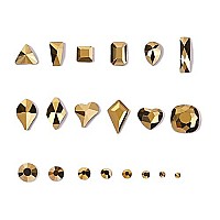 Yzzseven 12 Types Of 600 Diamonds 2500 Flat Rhinestones Mix 20 Styles Flatback Rhinestone Crystals 3D Decorations Flat Back Sto