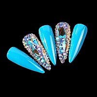 Yzzseven 12 Types Of 600 Diamonds 2500 Flat Rhinestones Mix 20 Styles Flatback Rhinestone Crystals 3D Decorations Flat Back Sto