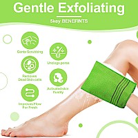 Tatuo 12 Pieces Korean Exfoliating Mitt Exfoliating Cloth Towel Korean Style Body Scrub Korean Style Scrubbing Cloth Bath Body E