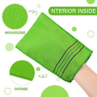 Tatuo 12 Pieces Korean Exfoliating Mitt Exfoliating Cloth Towel Korean Style Body Scrub Korean Style Scrubbing Cloth Bath Body E