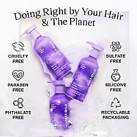 Eva Nyc Tone It Down Purple Shampoo For Brightening Blonde Hair Eliminating Brass Yellow Tones Moisturizing Vegan 88 Oz