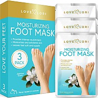 Love Lori Foot Moisturizer Socks 3 Pack Foot Mask Moisturizing For Dry Cracked Feet Heel Feet Mask For Baby Feet Foot