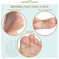 Love Lori Foot Moisturizer Socks 3 Pack Foot Mask Moisturizing For Dry Cracked Feet Heel Feet Mask For Baby Feet Foot