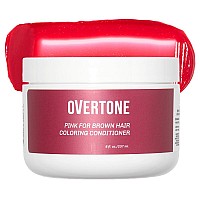 Overtone Haircare Color Depositing Conditioner 8 Oz Semi Permanent Hair Color With Shea Butter Coconut Oil Temporary Hair