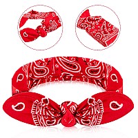 Hicarer 2 Pcs Head Scarf For Women Retro 1940S Head Scarf Halloween Dress Up Bandana Headbands Vintage Rabbit Ear Hairband Girl Hair Accessories