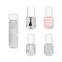 Dazzle Dry Mini Kit 4 Step System Strawberry Macaron A Semisheer Pale Strawberry With Lavender Undertones 5 Piece Kit 5 M